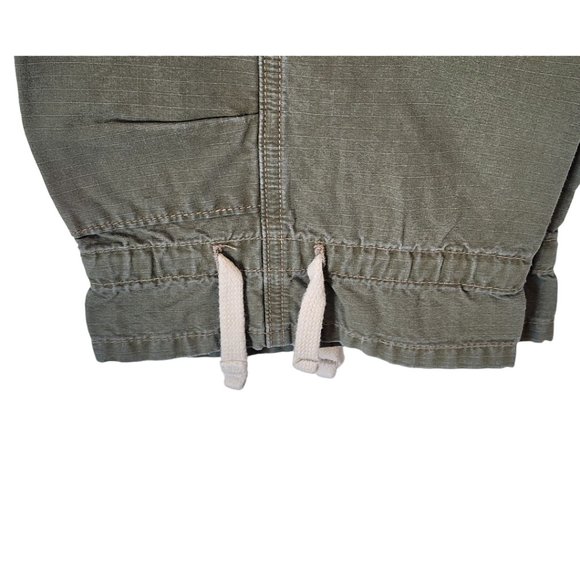 Joie Cargo Cropped Utility Pants in Olive Green - Picture 5 of 7